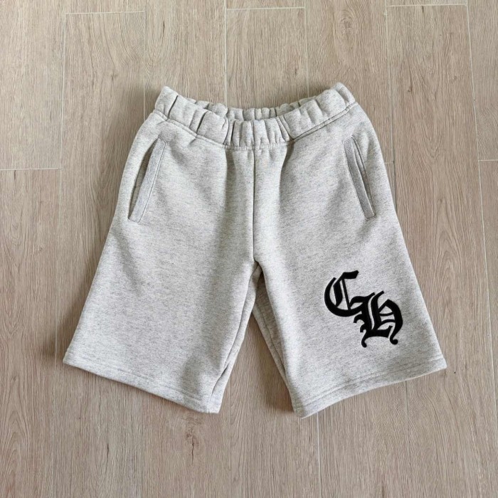 1:1 quality version Letter Patch Embroidery Grey Shorts 29306319