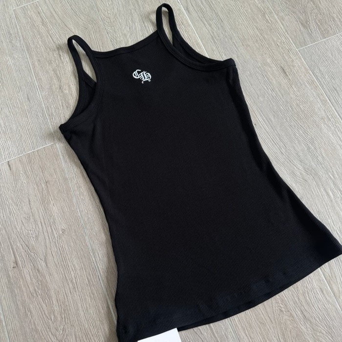 1:1 quality version Cross Flower Embroidery Knit Cami Top 3 colors 29306376