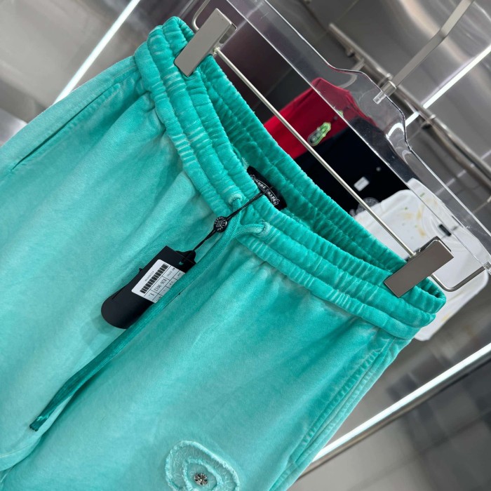 Circle Frayed Edge Patch Embroidery Gradient Washed Drawstring Sweat Shorts 3 colors 29306876