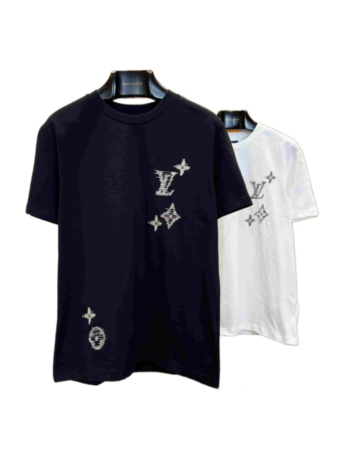 1:1 quality version Silver Dot Logo Embroidered Tee 2 colors 29306993