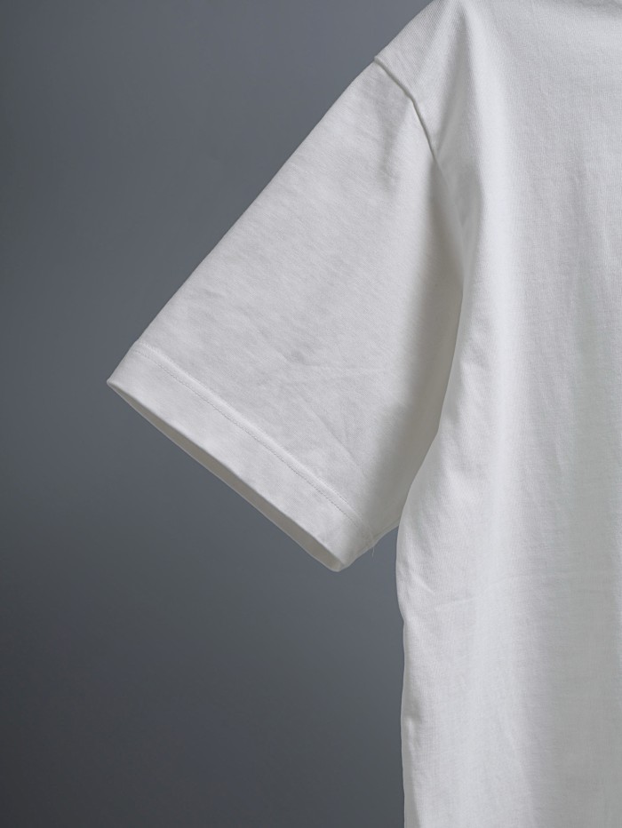 1:1 quality version Front Chest Raw Edge Cross Rivet Patch Logo Back Large Horseshoe Circle Embossed Print T-shirt 2 colors 29306946