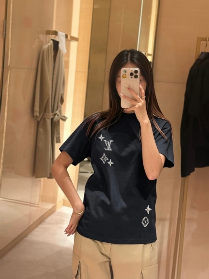 1:1 quality version Silver Dot Logo Embroidered Tee 2 colors 29306993
