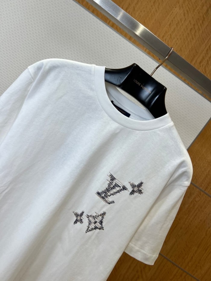 1:1 quality version Silver Dot Logo Embroidered Tee 2 colors 29306993