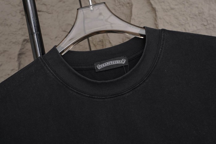 1:1 quality version Front Mini Horseshoe Logo Back Big Circular Horseshoe Ring Cross Embossed Print T-shirt 2 colors 29306904