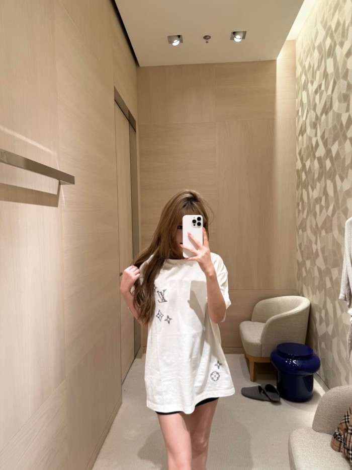 1:1 quality version Silver Dot Logo Embroidered Tee 2 colors 29306993