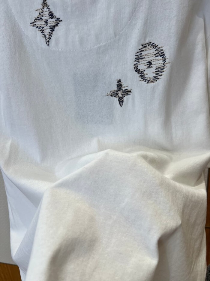 1:1 quality version Silver Dot Logo Embroidered Tee 2 colors 29306993
