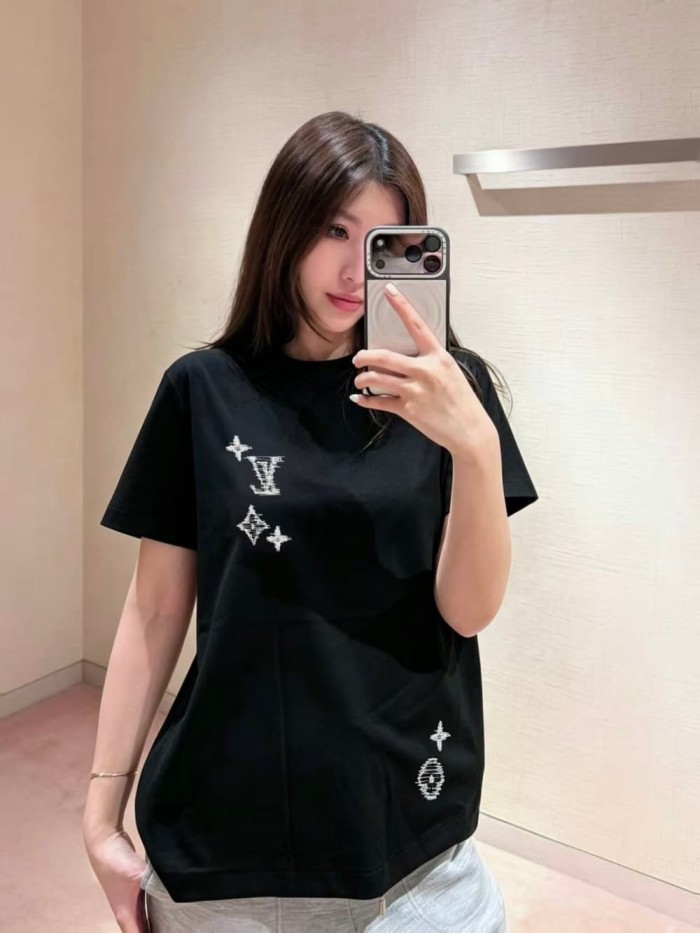 1:1 quality version Silver Dot Logo Embroidered Tee 2 colors 29306993