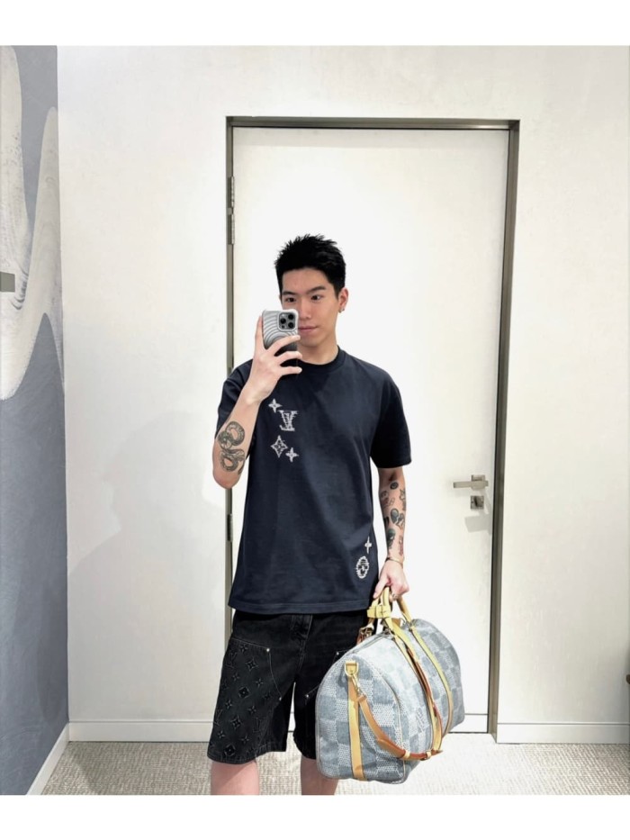 1:1 quality version Silver Dot Logo Embroidered Tee 2 colors 29306993
