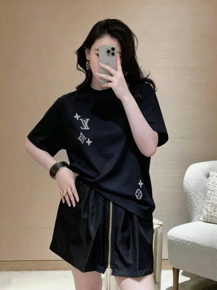 1:1 quality version Silver Dot Logo Embroidered Tee 2 colors 29306993