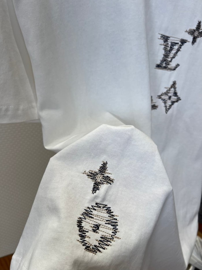 1:1 quality version Silver Dot Logo Embroidered Tee 2 colors 29306993