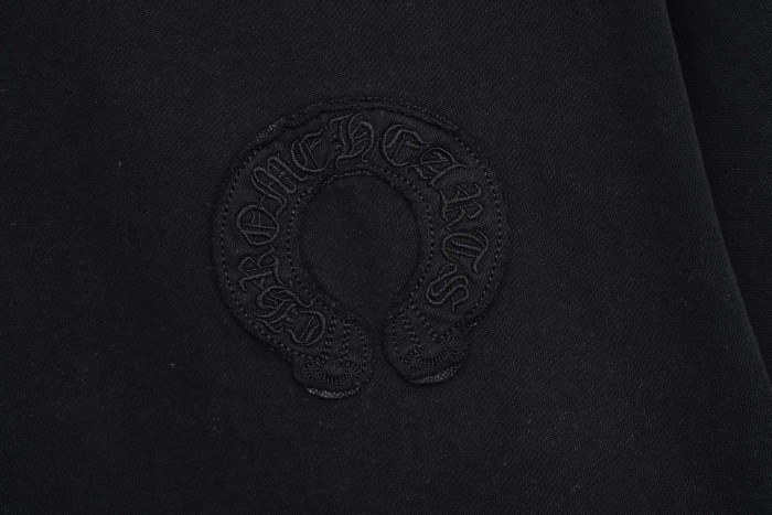 1:1 quality version Front Mini Horseshoe Logo Back Big Circular Horseshoe Ring Cross Embossed Print T-shirt 2 colors 29306904