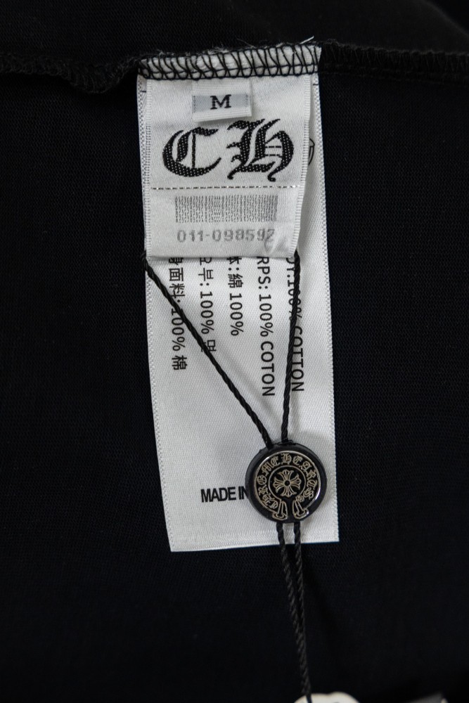 1:1 quality version Front Chest Pocket Gothic Script Logo Back Big Ornate Cross Print T-shirt 2 colors 29306865