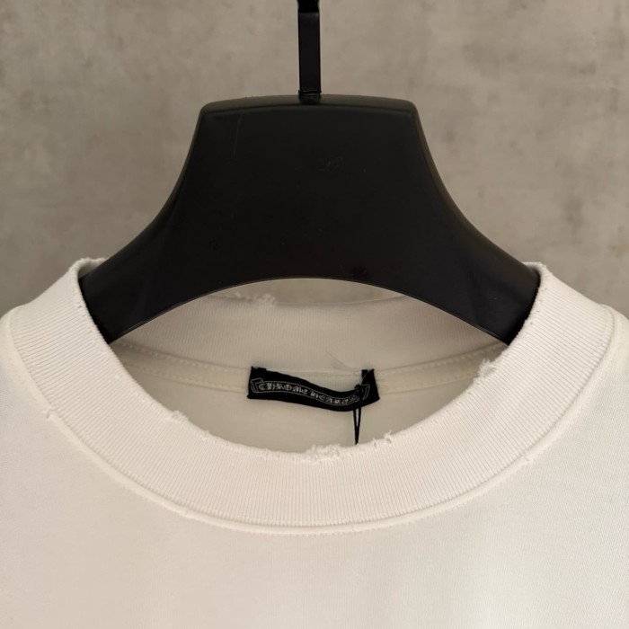 1:1 quality version Small Cross Ribbon Scroll Letter Back Large Ornate Floral Cross Interlaced Banner Gothic T-shirt 2 colors 29306939