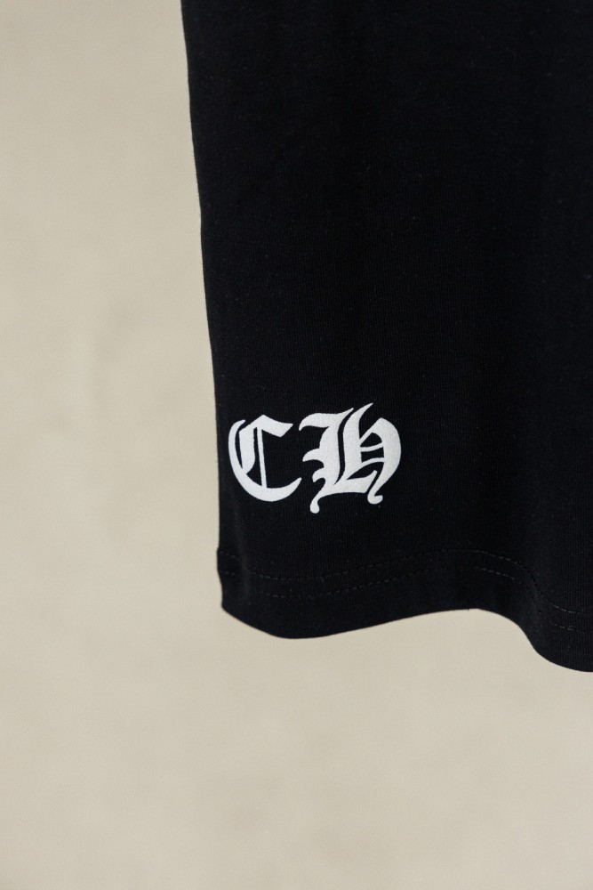 1:1 quality version Front Chest Pocket Gothic Script Logo Back Big Ornate Cross Print T-shirt 2 colors 29306865