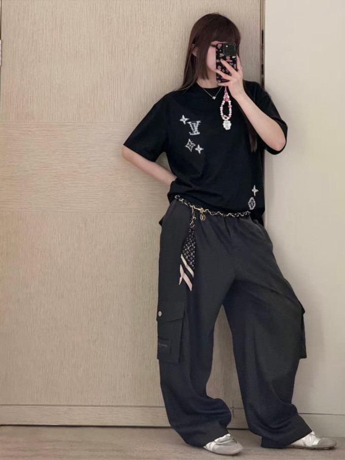 1:1 quality version Silver Dot Logo Embroidered Tee 2 colors 29306993