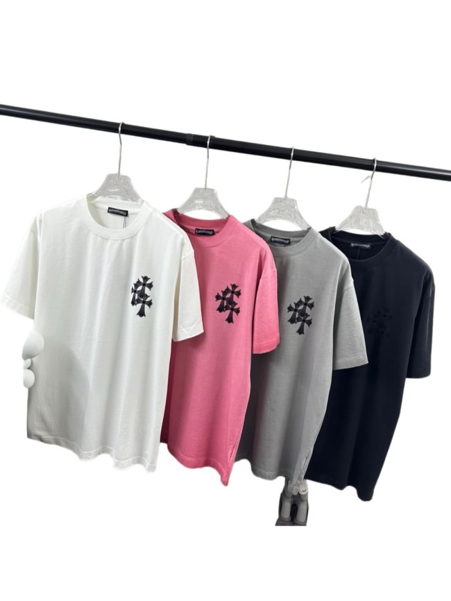 1:1 quality version Front Mini Triple Cross Logo Back Diamond Stacked Cross Gothic Script Print  T-shirt 4 colors 29306896
