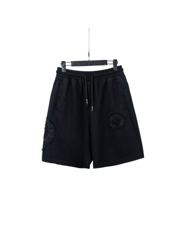 1:1 quality version American High Street Horseshoe Cross Embroidery Drawstring Elastic Waist Shorts 29319428