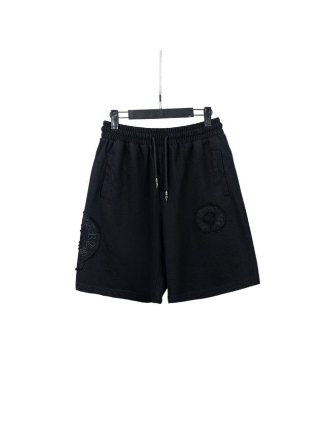 1:1 quality version American High Street Horseshoe Cross Embroidery Drawstring Elastic Waist Shorts 29319428