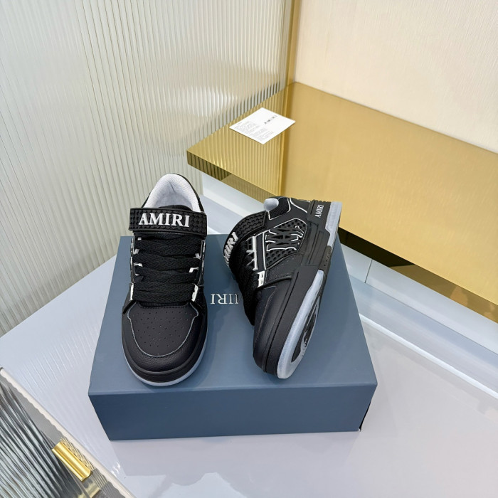 1:1 quality version Checker Velcro Round Toe Low Top Men Skate Shoes Ma Skyline Cow Leather Mesh Sneakers 3 colors 29315451
