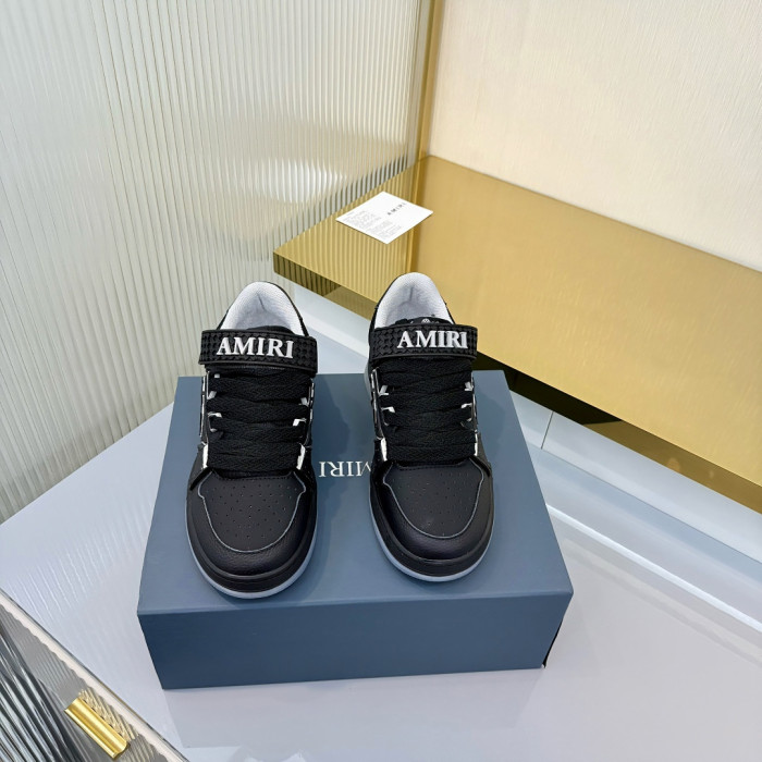 1:1 quality version Checker Velcro Round Toe Low Top Men Skate Shoes Ma Skyline Cow Leather Mesh Sneakers 3 colors 29315451