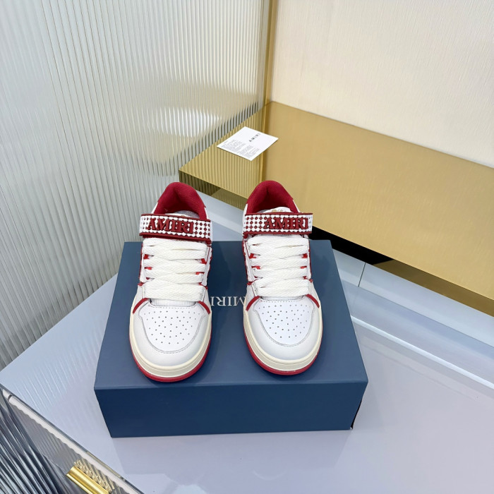 1:1 quality version Checker Velcro Round Toe Low Top Men Skate Shoes Ma Skyline Cow Leather Mesh Sneakers 3 colors 29315451
