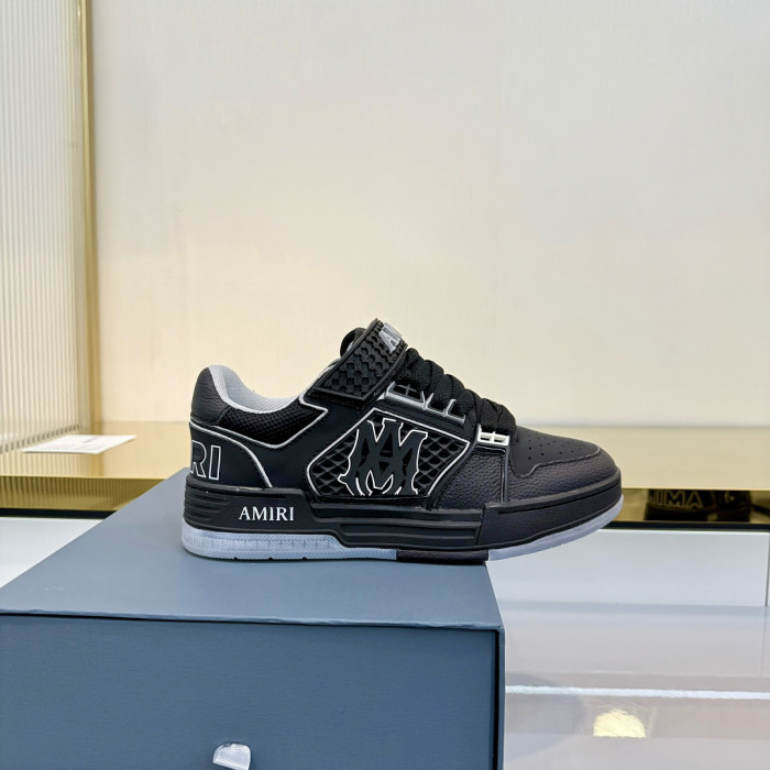 1:1 quality version Checker Velcro Round Toe Low Top Men Skate Shoes Ma Skyline Cow Leather Mesh Sneakers 3 colors 29315451