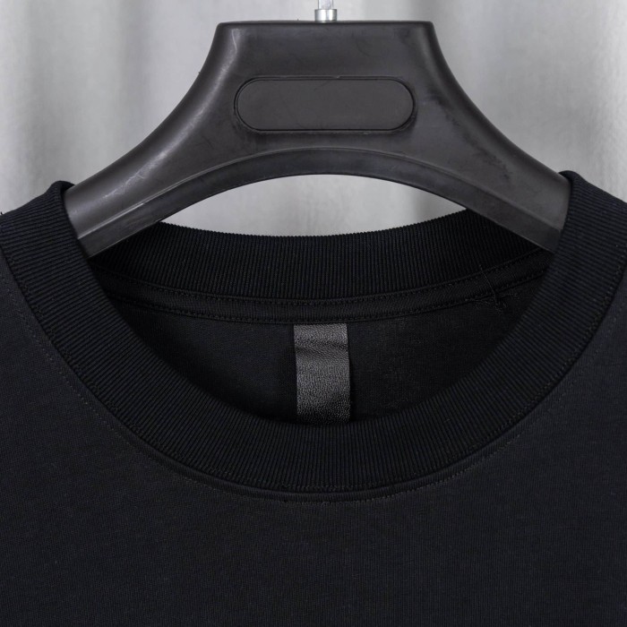 1:1 quality version High Street Horseshoe Cross Rhinestone Hot Drill Print Oversized T-shirt 2 colors 29319410