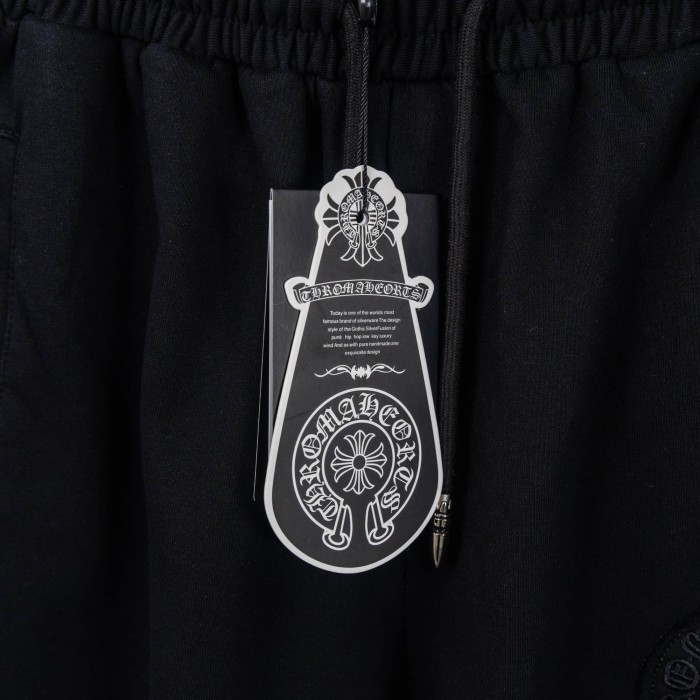 1:1 quality version American High Street Horseshoe Cross Embroidery Drawstring Elastic Waist Shorts 29319428