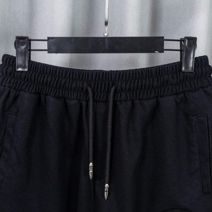1:1 quality version American High Street Horseshoe Cross Embroidery Drawstring Elastic Waist Shorts 29319428