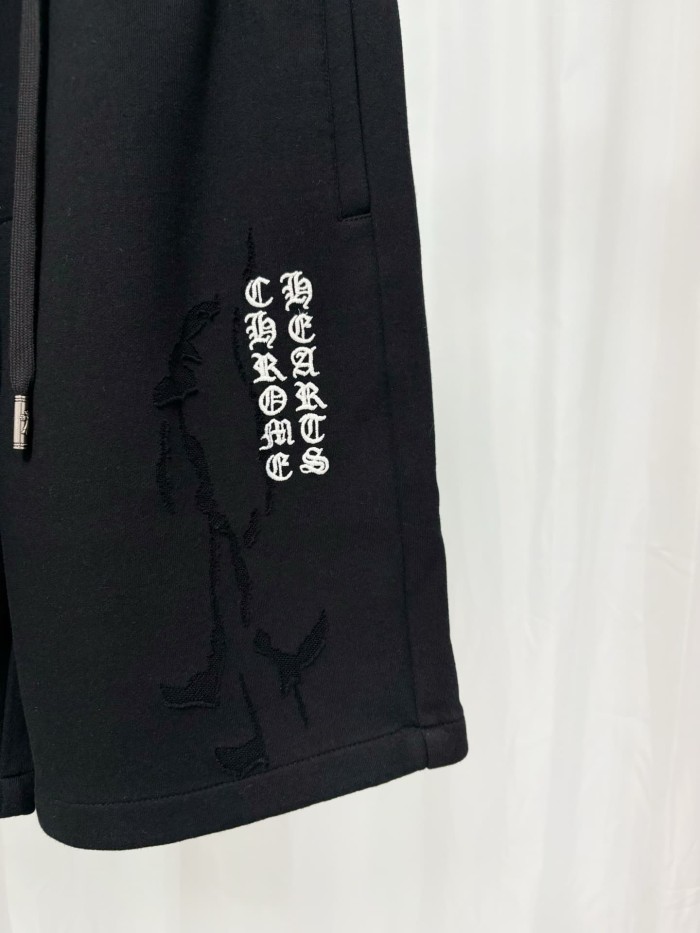 1:1 quality version American High Street Vintage Cross Logo Embroidery Drawstring Elastic Waist Shorts 2 colors 29319391