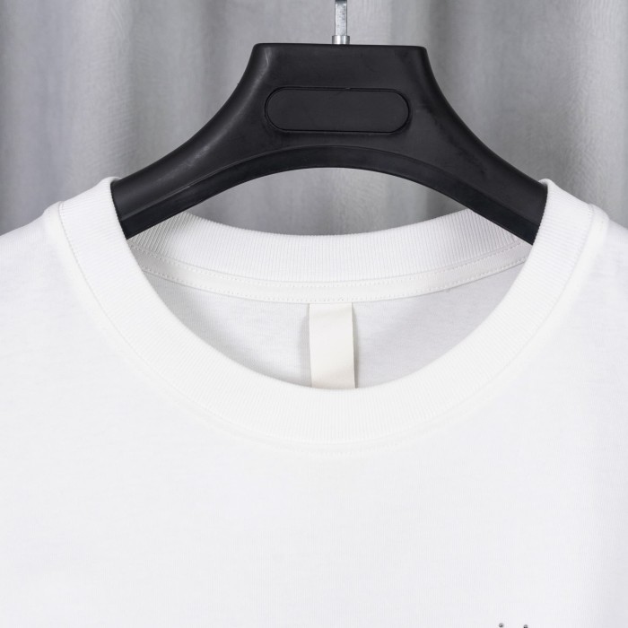 1:1 quality version High Street Horseshoe Cross Rhinestone Hot Drill Print Oversized T-shirt 2 colors 29319410