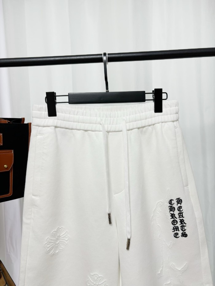 1:1 quality version American High Street Vintage Cross Logo Embroidery Drawstring Elastic Waist Shorts 2 colors 29319391