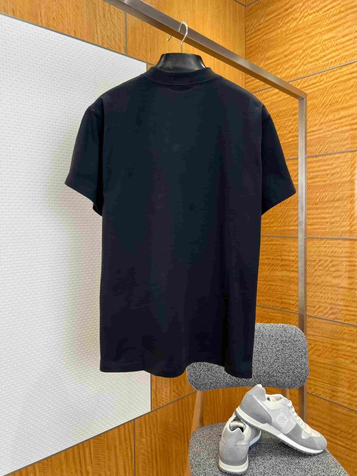 1:1 quality version  Arch Vintage Script Letter Paris Address Zip Code Multi Layout Slogan Print Oversized T-shirt 29321520