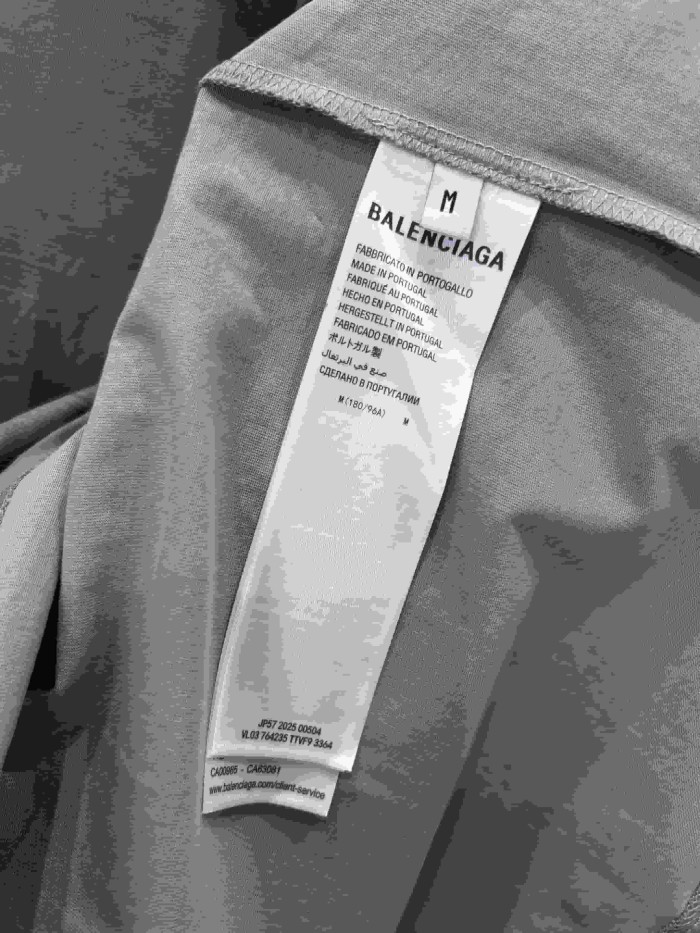 1:1 quality version Letter Embroidery Back Large Letter Print Bottom Gradient Scratch Mottled Distressed Oversized T-shirt 2 colors 29321475