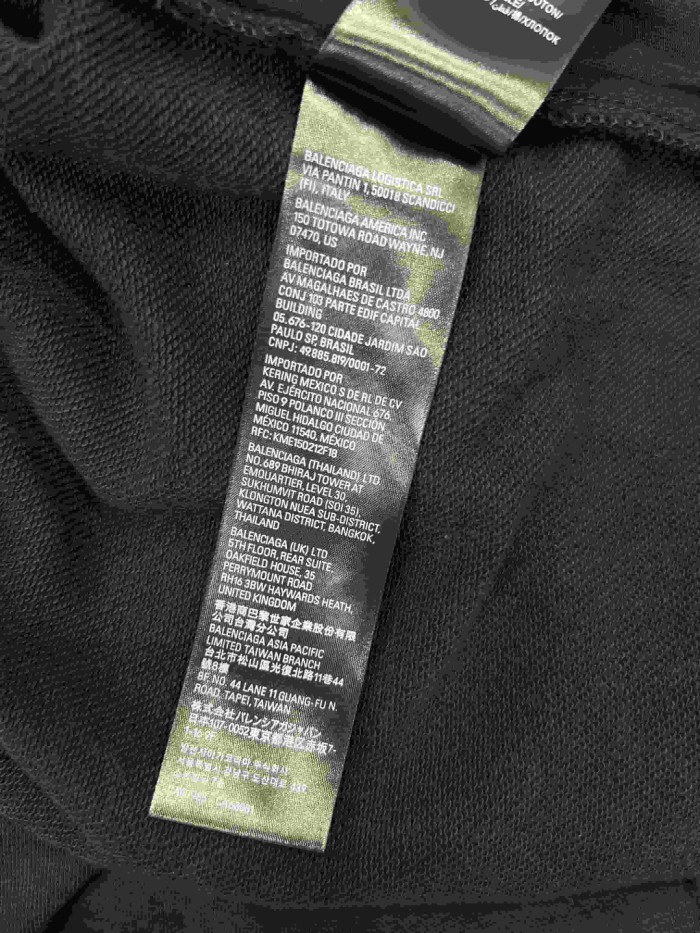 1:1 quality version Drawstring Elastic Waist Raw Edge Hem Cracked Yellow White Paint Letter Print Wide Leg Straight Floor Length Sweatpants 29321136