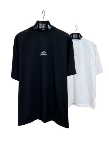 1:1 quality version Curved Line Small Logo Back Neck Tiny Letter Print Oversized T-shirt 2 colors 29321453