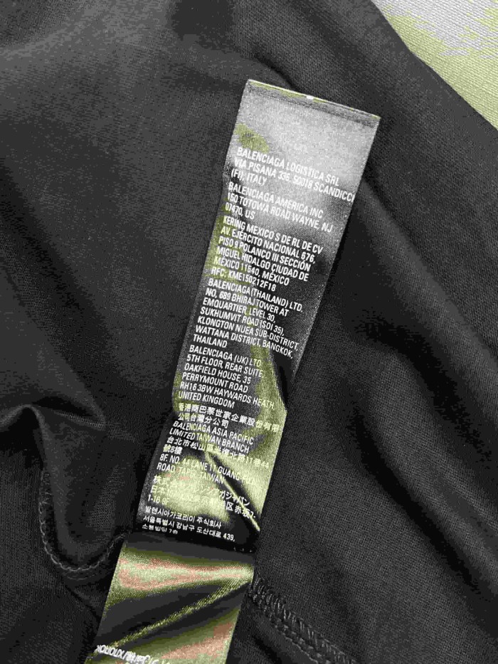 1:1 quality version WFP Small Text Logo Single Side Wheat Crest Cuff Print Back Large Paragraph English Instruction Slogan T-shirt 2 colors 29321430