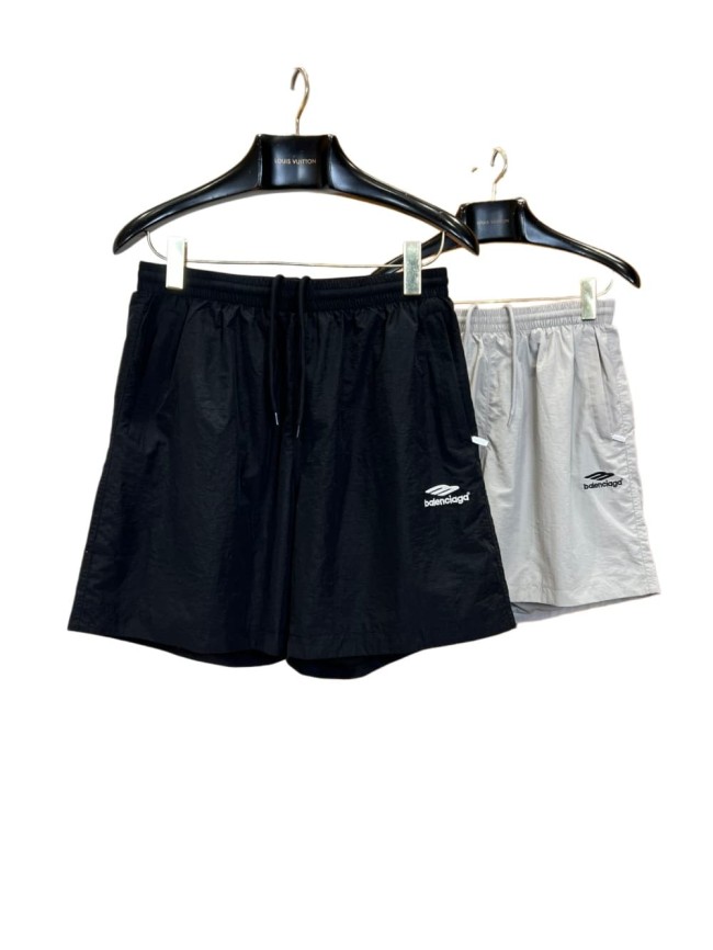 1:1 quality version Drawstring Elastic Waist Side Mini Triangle Logo Letter Print Straight Loose Five Inch Beach Athletic Shorts 2 colors 29321443