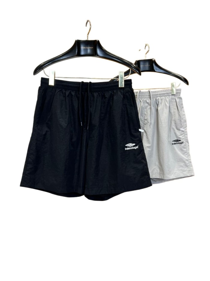 1:1 quality version Drawstring Elastic Waist Side Mini Triangle Logo Letter Print Straight Loose Five Inch Beach Athletic Shorts 2 colors 29321443