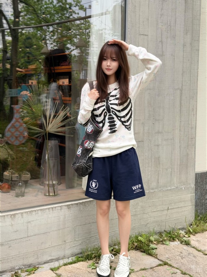 1:1 quality version Drawstring Elastic Waist Dual Side WFP Wheat Badge Letter Print Wide Leg Five Inch Athletic Sweat Shorts 29321429
