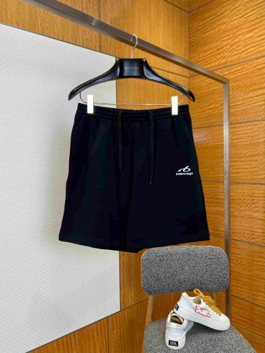 1:1 quality version Drawstring Waist Five Inch Side Curved Tiny Logo Embroidery Sweat Shorts 29321446