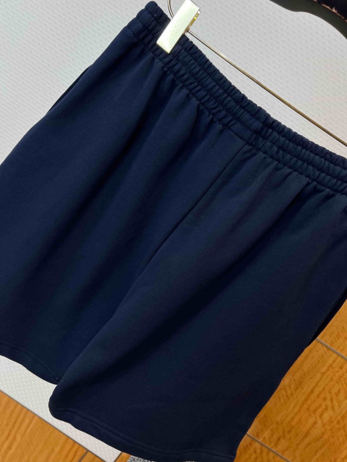 1:1 quality version Drawstring Elastic Waist Dual Side WFP Wheat Badge Letter Print Wide Leg Five Inch Athletic Sweat Shorts 29321429