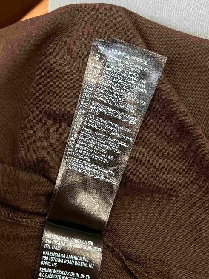 1:1 quality version Tiny Mini Text Back Large Bold Letter Double Side Print Oversized T-shirt 29321491