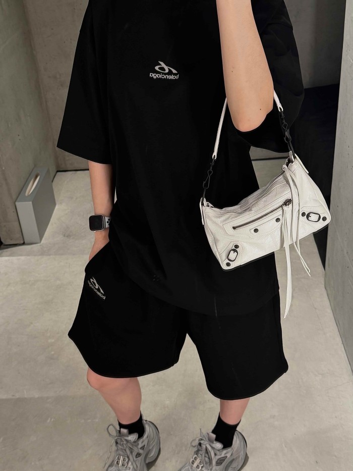 1:1 quality version Drawstring Elastic Waist Side Mini Triangle Logo Letter Print Straight Loose Five Inch Beach Athletic Shorts 2 colors 29321443