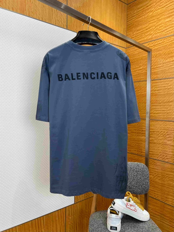 1:1 quality version Letter Embroidery Back Large Letter Print Bottom Gradient Scratch Mottled Distressed Oversized T-shirt 2 colors 29321475