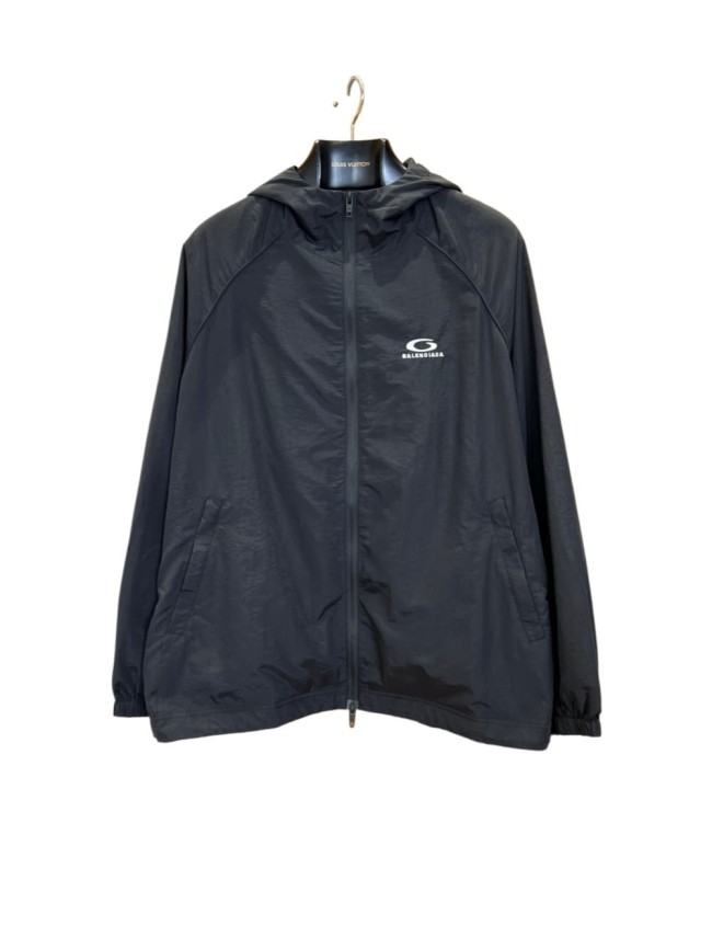 1:1 quality version Raglan Hooded Sun Protection Jacket Full Front Zip Curved Small Logo Print Sun Coat 29321127