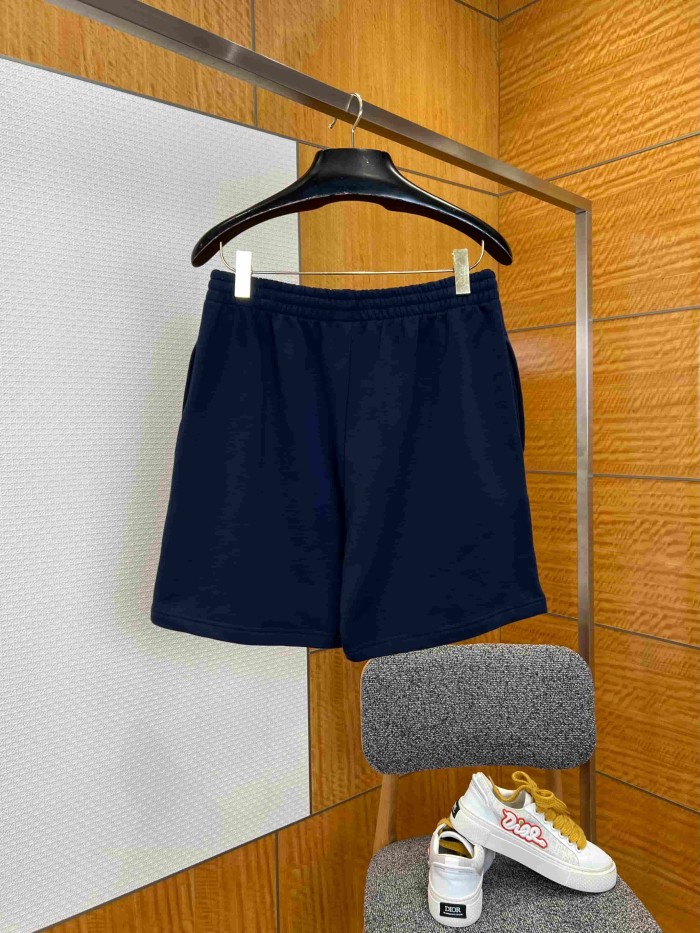 1:1 quality version Drawstring Elastic Waist Dual Side WFP Wheat Badge Letter Print Wide Leg Five Inch Athletic Sweat Shorts 29321429
