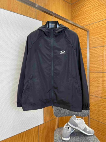 1:1 quality version Raglan Hooded Sun Protection Jacket Full Front Zip Curved Small Logo Print Sun Coat 29321127