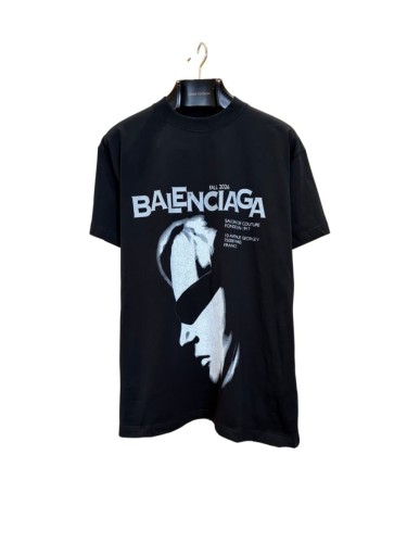 1:1 quality version Dark Streetwear Side Profile Portrait Letter Slogan Print Heavy Washed Crew Neck Oversized Drop Shoulder T-shirt 29321108
