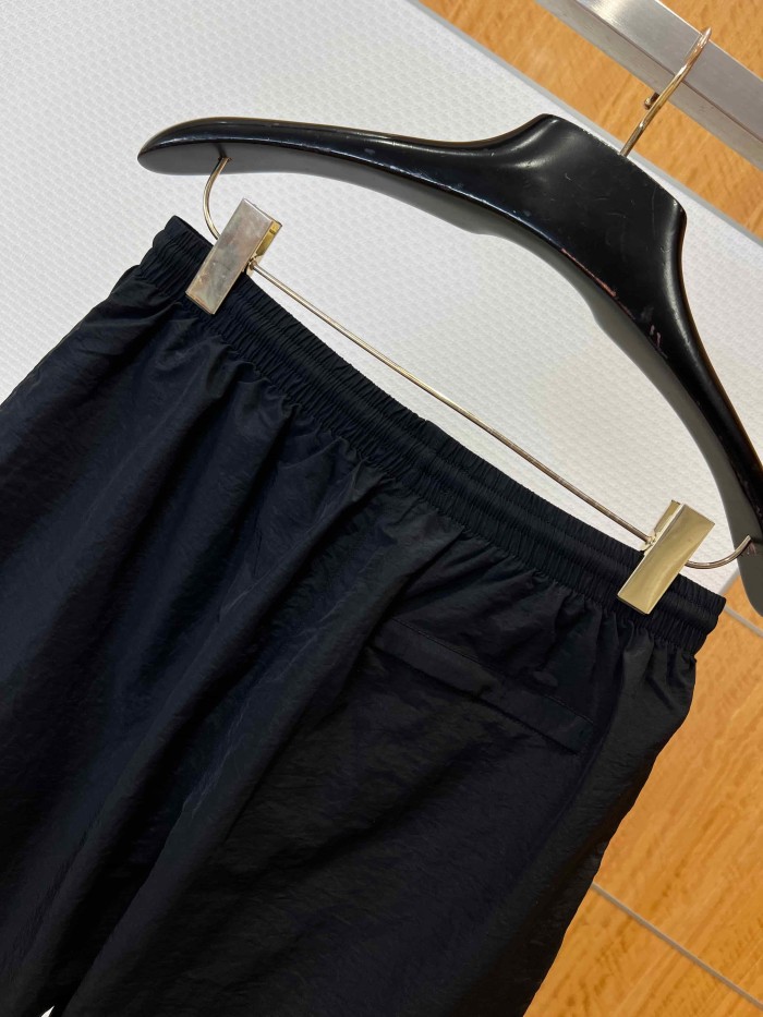 1:1 quality version Drawstring Elastic Waist Side Mini Triangle Logo Letter Print Straight Loose Five Inch Beach Athletic Shorts 2 colors 29321443